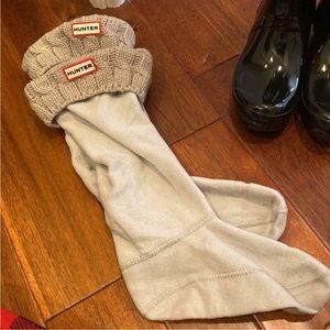 Hunter boot socks tall grey